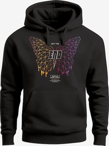 Neverless Sweatshirt 'Not the End' in Schwarz: Vorderseite