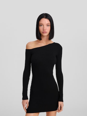 Bershka Knitted dress in Black
