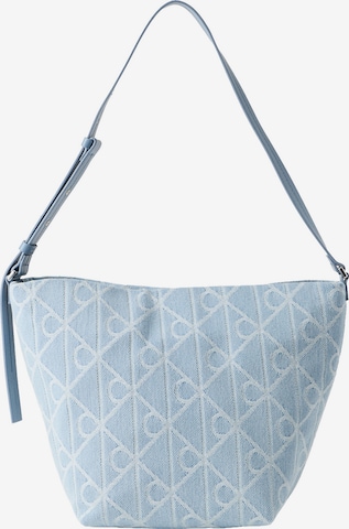Sac bandoulière Calvin Klein en bleu : devant