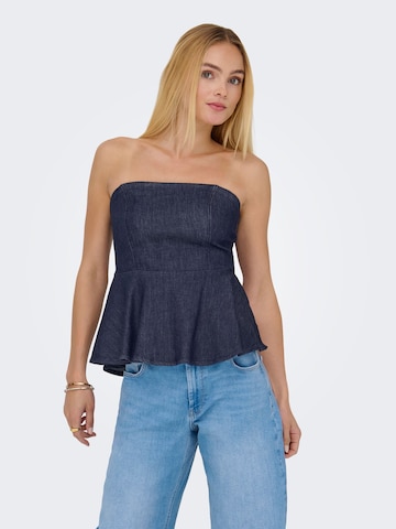 ONLY Top 'ONLQueensway' in Blau: Vorderseite