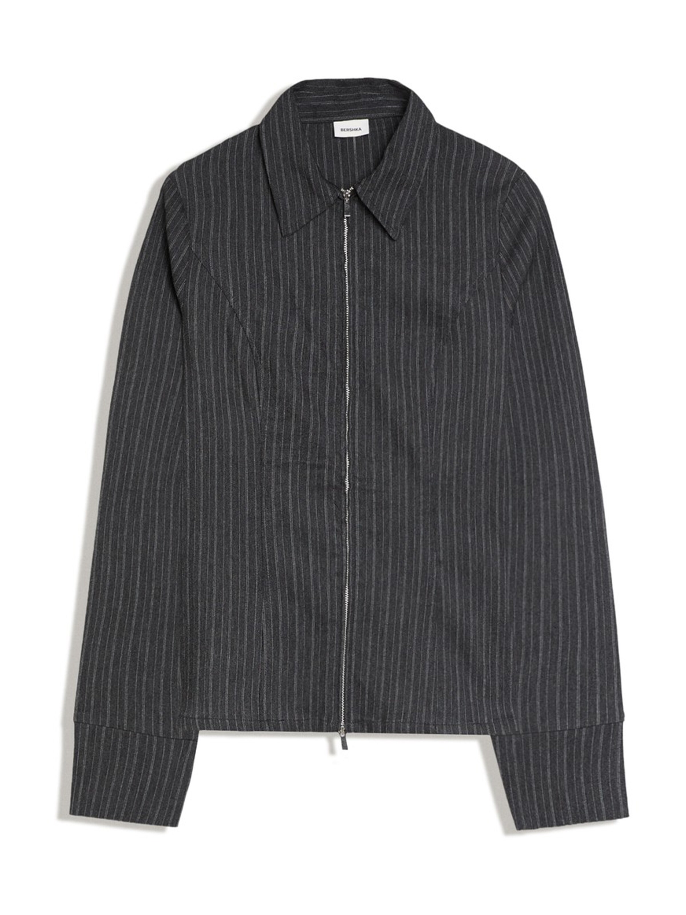 Bershka Bluse in XS in grau / graumeliert, Produktansicht