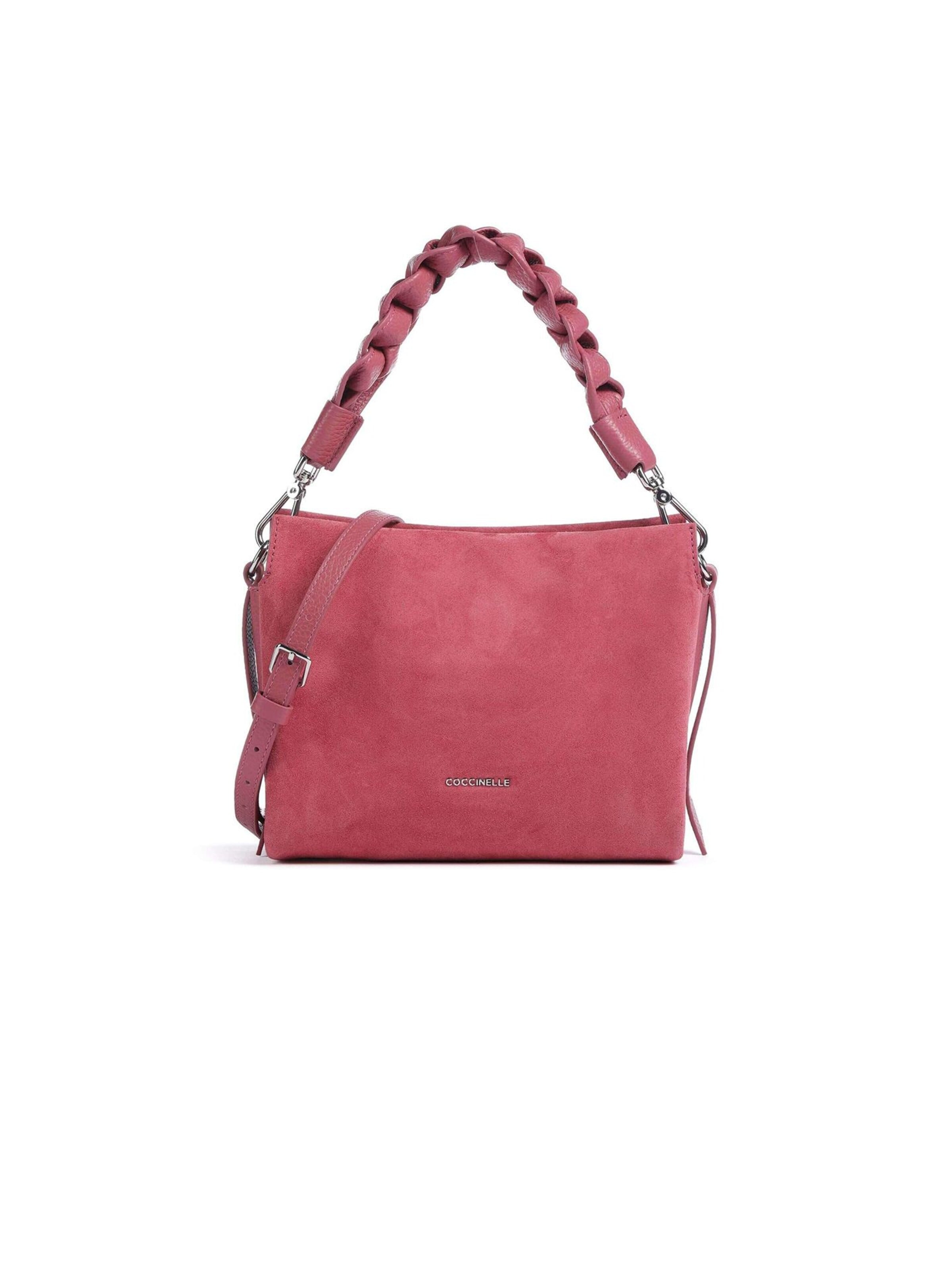 Borsa a mano 'Boheme Suede 23x18x10 cm' di Coccinelle in rosa: frontale