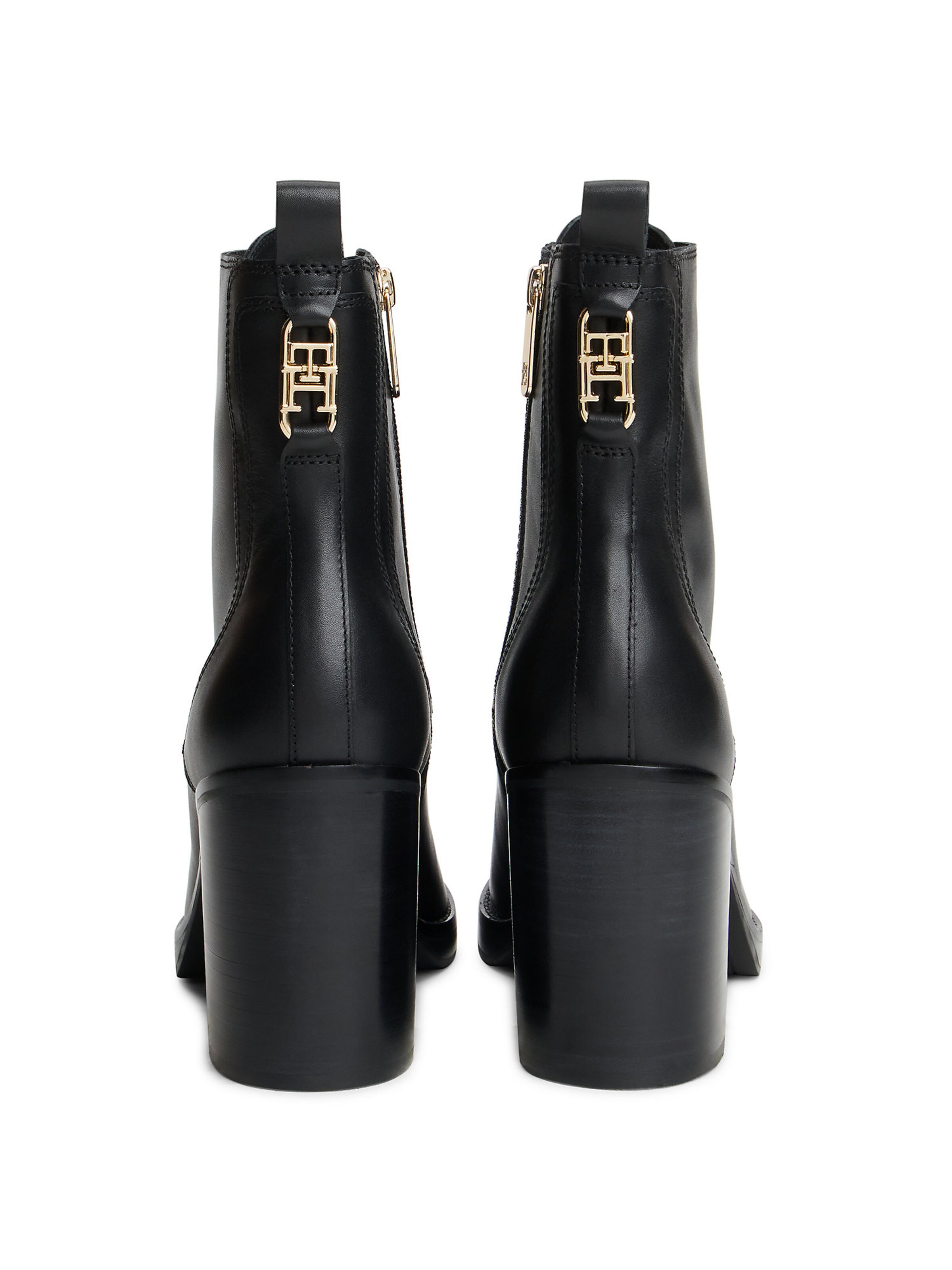 TOMMY HILFIGER Schnürstiefel in Schwarz