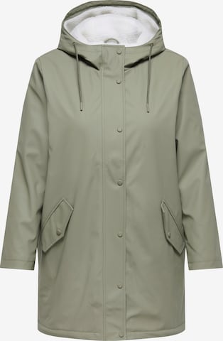 ONLY Carmakoma Between-Seasons Coat 'CARSALLY' in Green: front