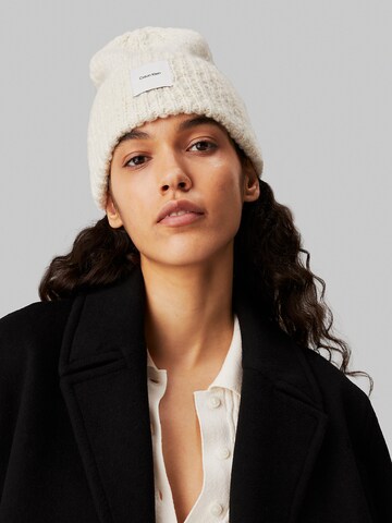 Calvin Klein Muts in Wit: voorkant