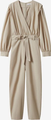 MANGO Jumpsuit 'Arnal' in Beige: predná strana