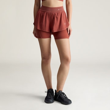 Skinny Pantalon de sport ADIDAS BY STELLA MCCARTNEY en marron : devant