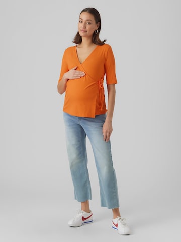 MAMALICIOUS Shirt 'Alaia' in Orange
