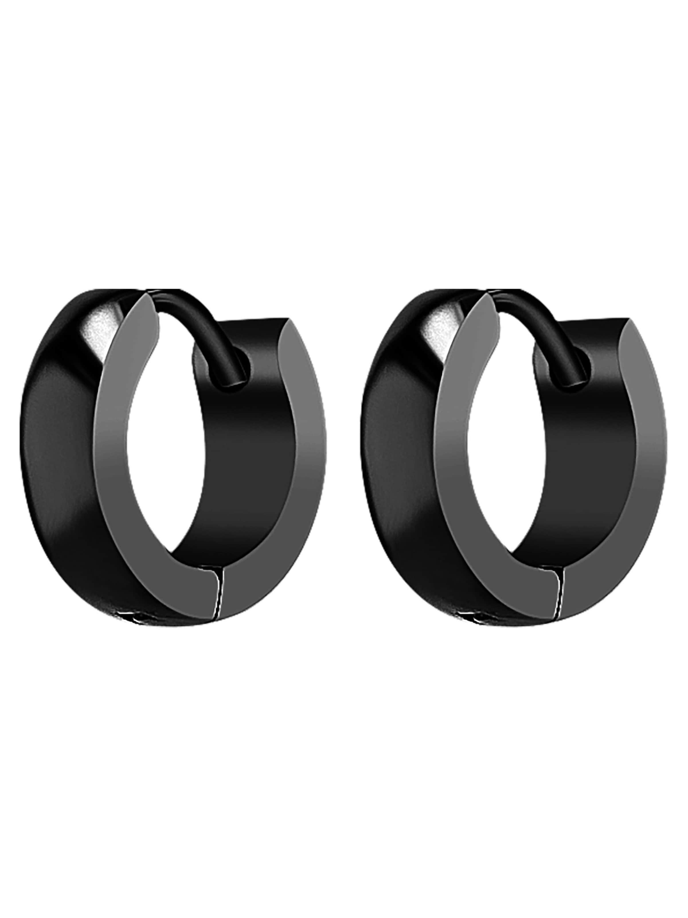 Akzent Earrings 'Chelsie, silberfarbig, langlebig' in Black