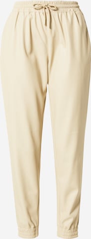 Karo Kauer Tapered Broek in Beige: voorkant