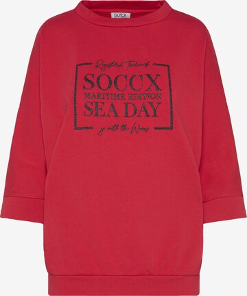 Soccx Sweatshirt in Red: front