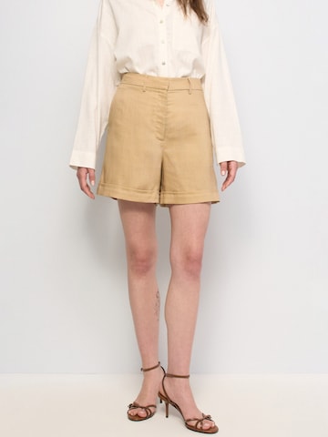 Salsa Jeans Loose fit Chino trousers in Beige: front