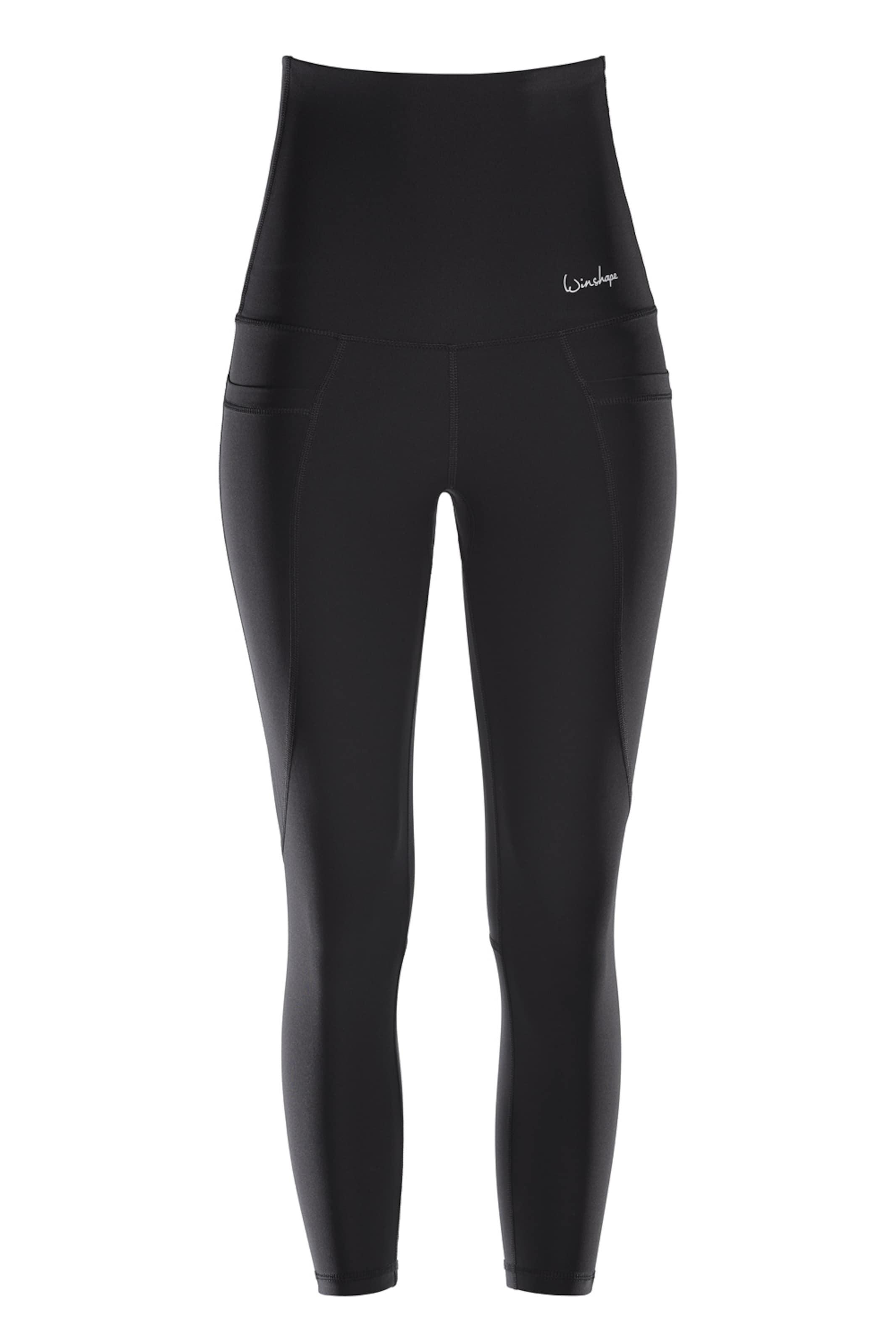 Winshape Skinny Sportbyxa ' HWL314 ' i svart: framsida