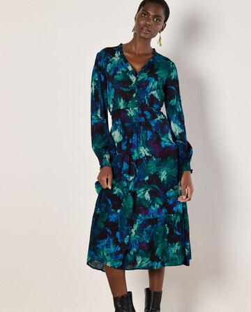 Apricot Abstract Floral Midaxi Dress ' ' in Grün