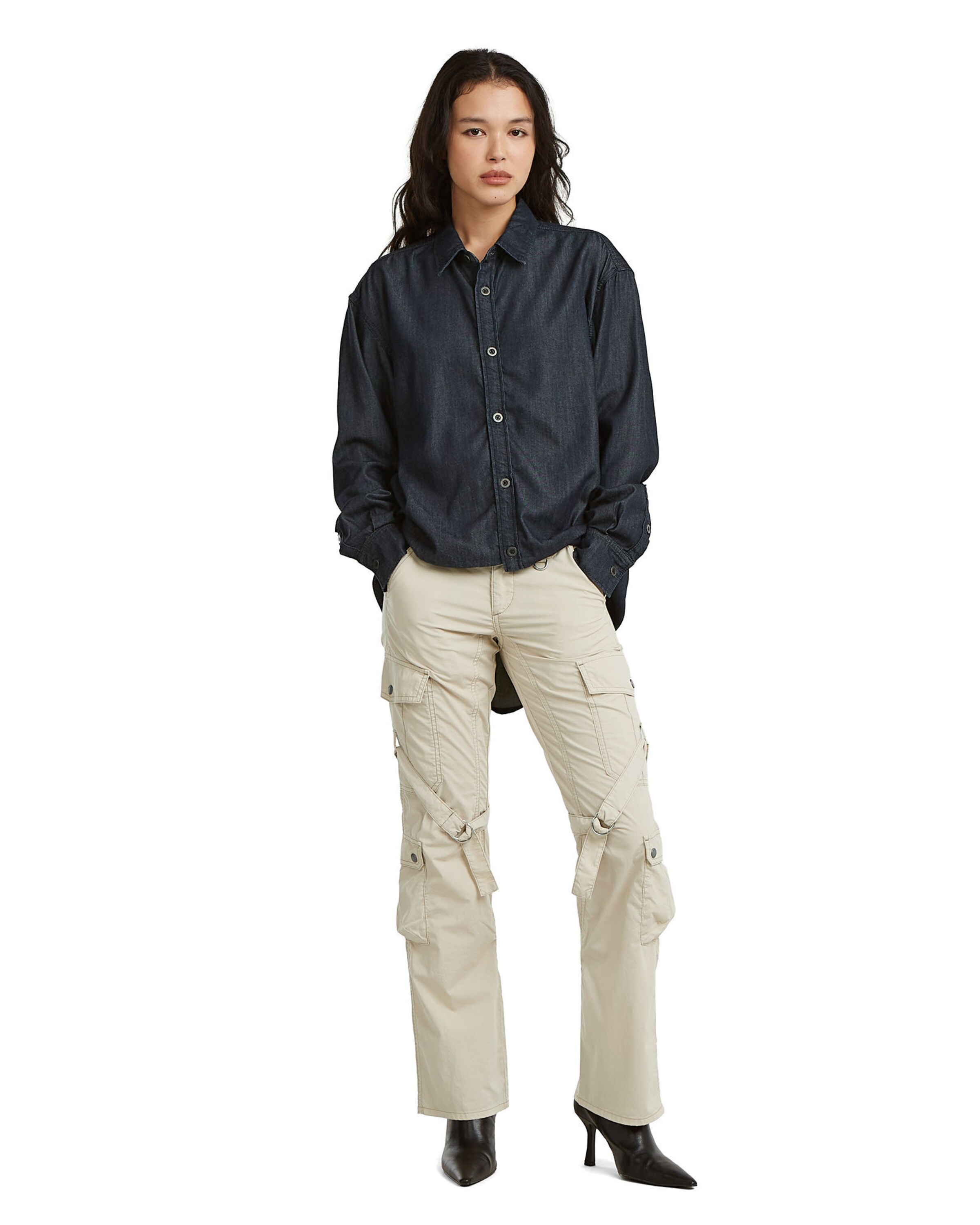 G-STAR Shirt 'Tucked in Relaxed Shirt' in Blauw