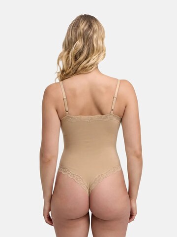 cfab (formerly creamy fabrics) Body 'Bodysuit String mit Lace' i beige