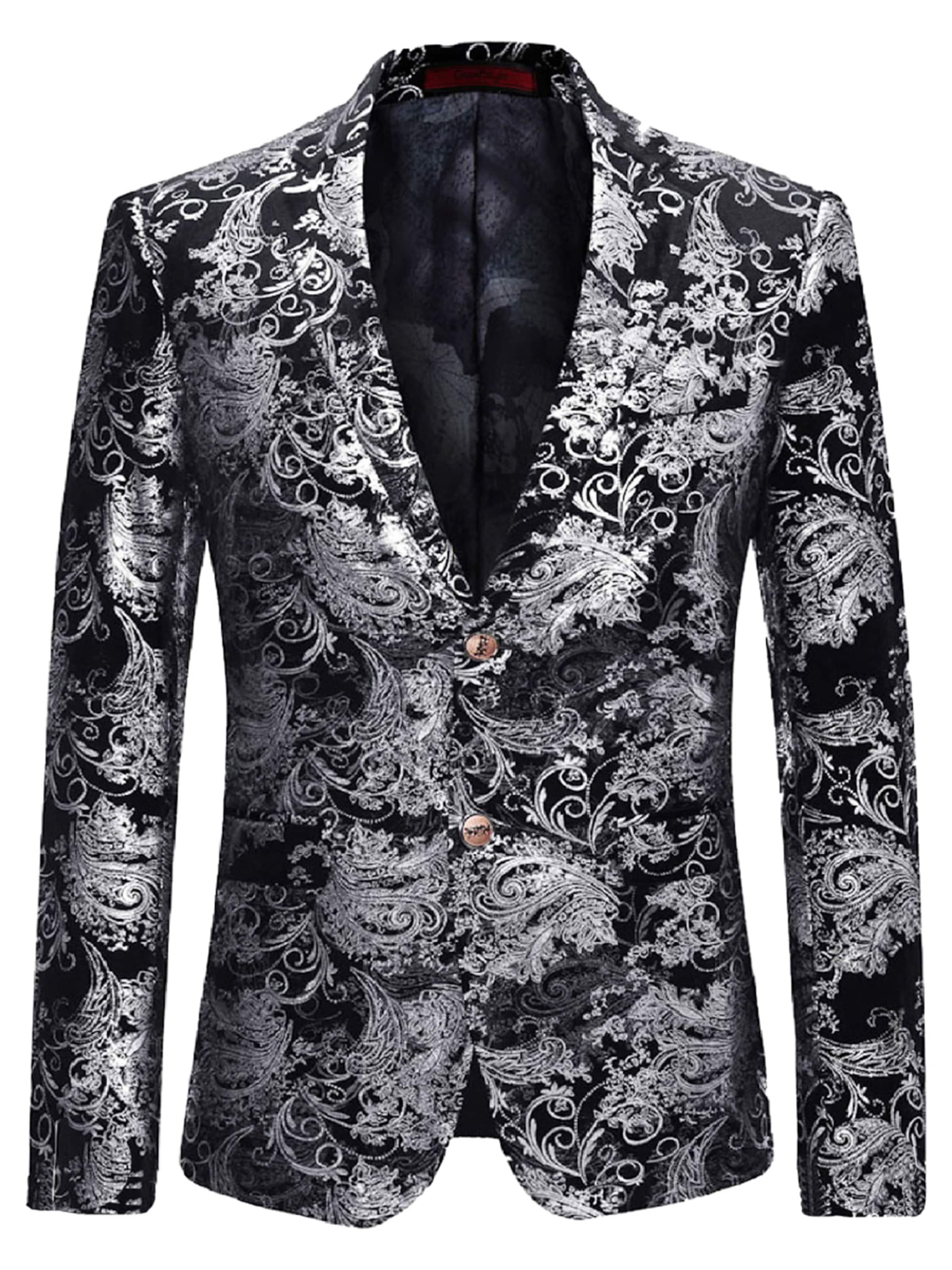 Youthup Suit Jacket in Silver: front