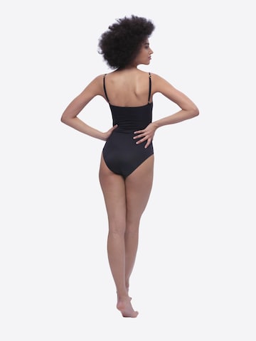 MAREZZA Push-up Shaping swimsuit 'Isola Bella Bustier Shaping Swimsuit Monochrome' in Black