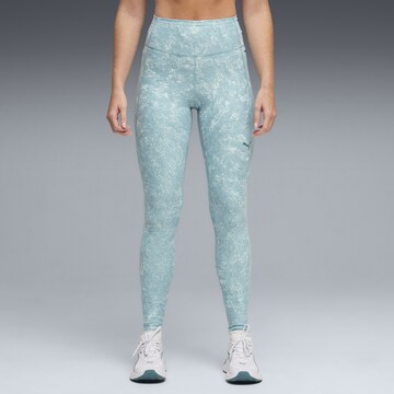 PUMA Skinny Workout Pants 'Cloudspun' in Blue: front