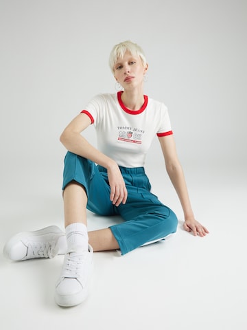 Tommy Jeans T-shirt 'ARCHIVE GAMES' i vit