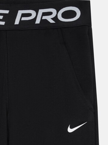 NIKE Tapered Workout Pants 'Pro' in Black
