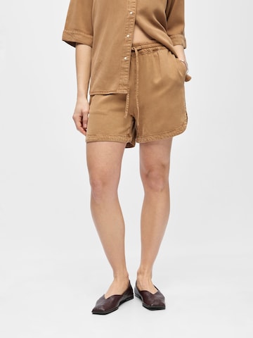 OBJECT - Loosefit Pantalón en marrón: frente