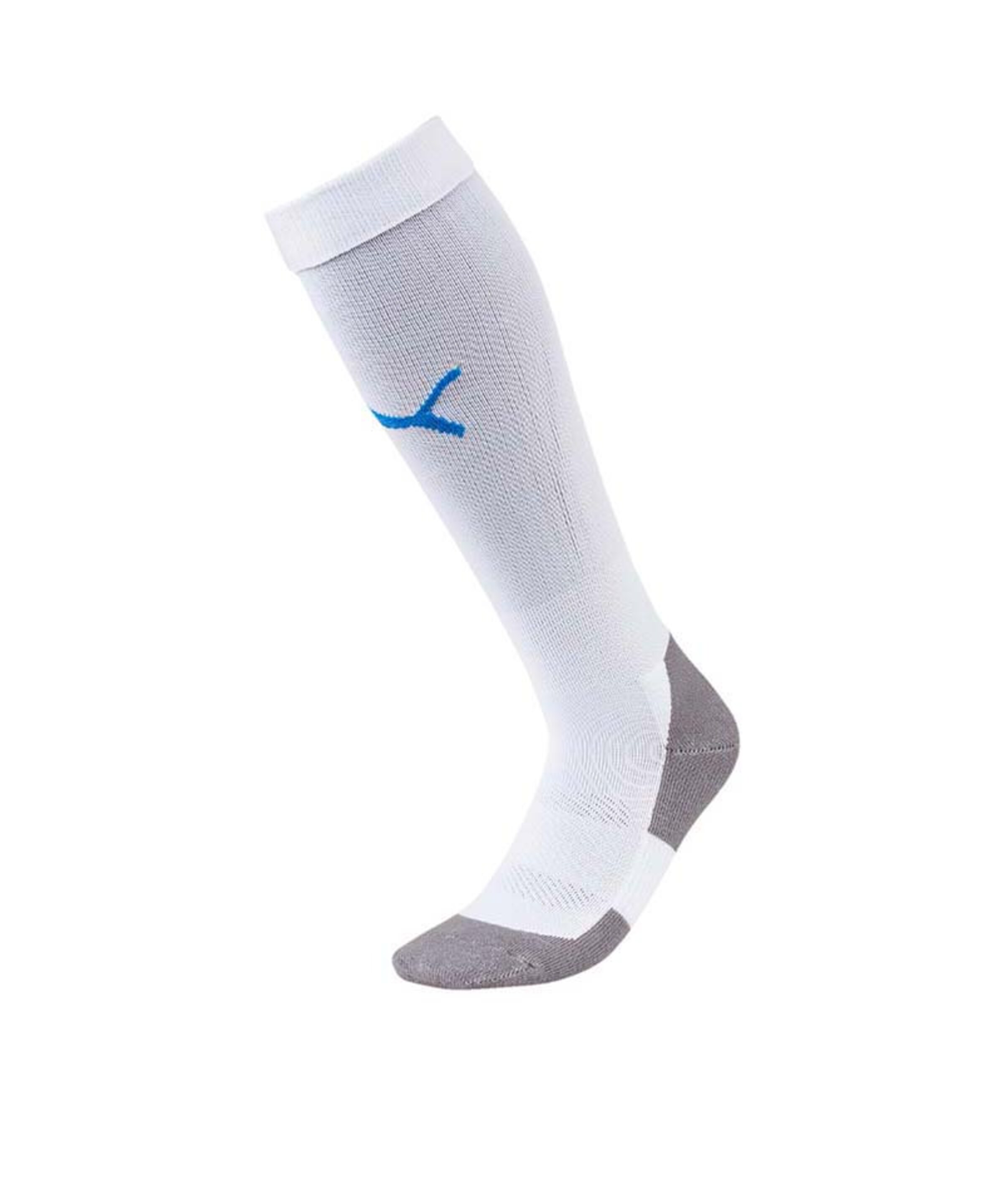 PUMA Stutzen  'Team Liga' in Weiß: Vorderseite