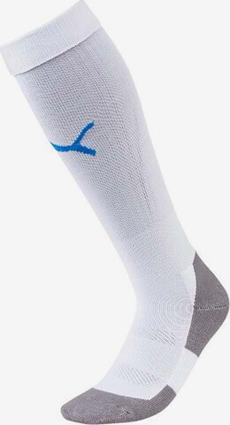 PUMA Soccer Socks 'Team Liga' in White: front