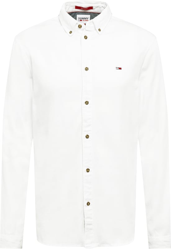 Tommy Jeans Regular Fit Hemd in Weiß RN7524 Tommy Jeans Regular Fit Hemd in Weiß RN7524