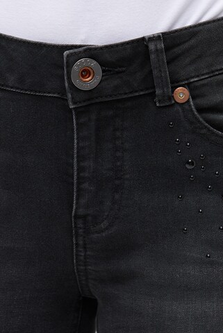 Soccx Slimfit Jeans MIRA Slim Fit in Schwarz: Vorderseite