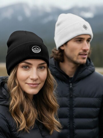 Neverless Beanie 'Mountain' in Black