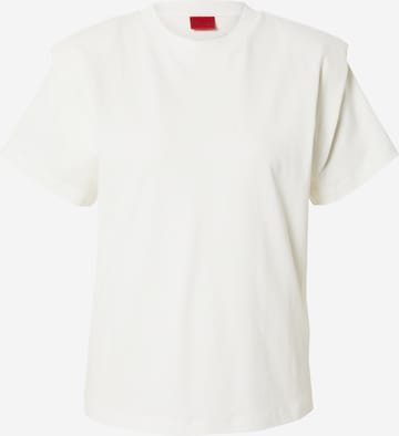 HUGO Red T-shirt 'Darinna' i vit: framsida