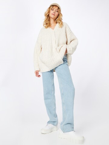 WEEKDAY Oversized cardigan 'Leyla' i hvid