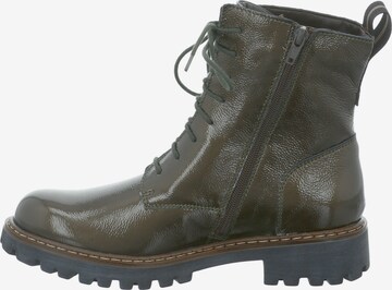 JOSEF SEIBEL Lace-Up Ankle Boots 'Marta' in Green