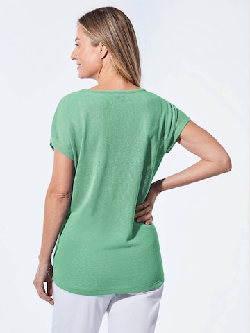 Goldner Shirt in Grün