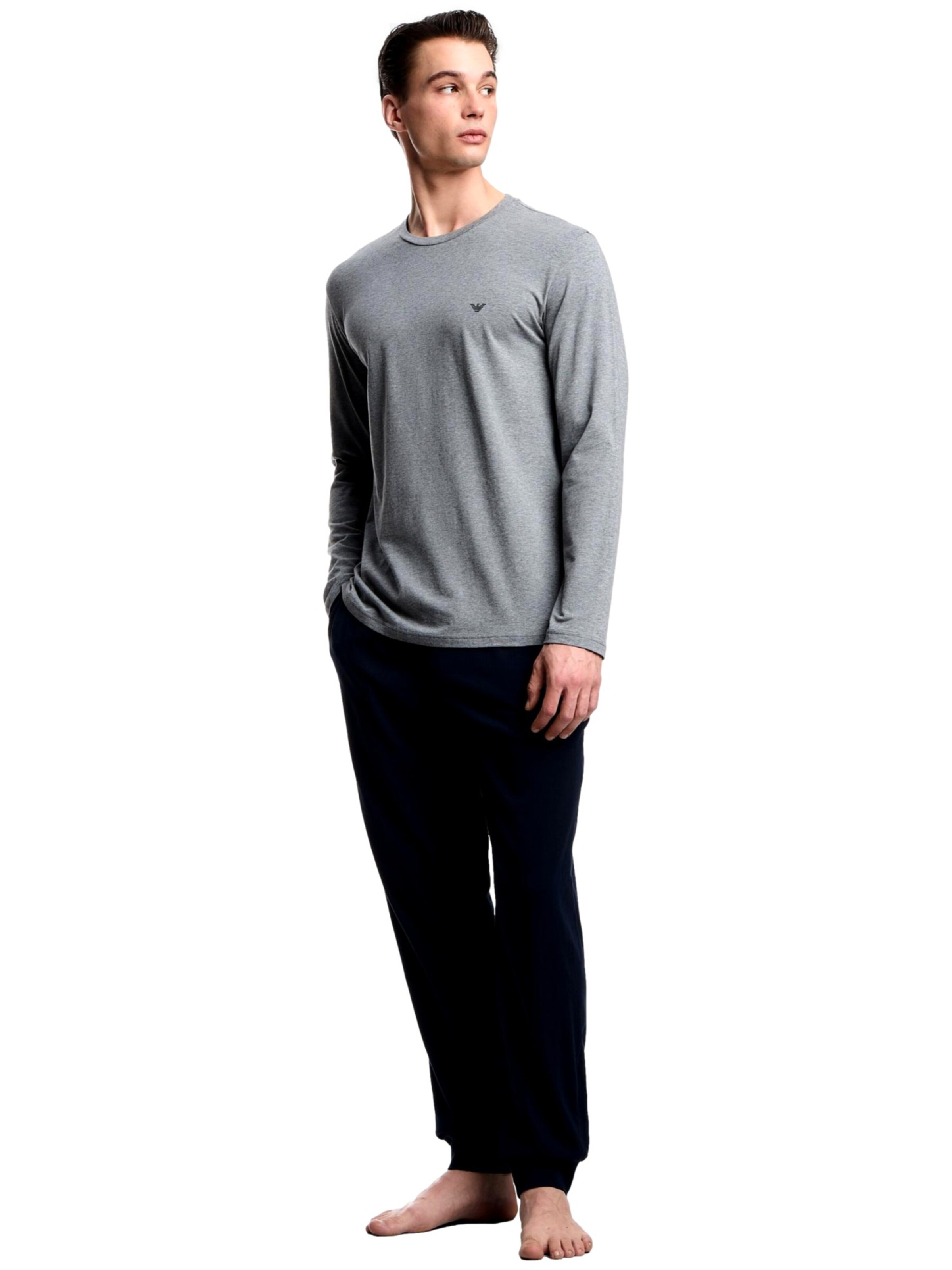 Emporio Armani Pyjamas lang i grå: forside