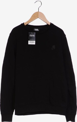 Karl Lagerfeld Sweatshirt & Zip-Up Hoodie in S in Black: front