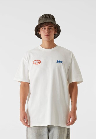 Lost Youth Shirt 'Lime Fizz' in Weiß: Vorderseite