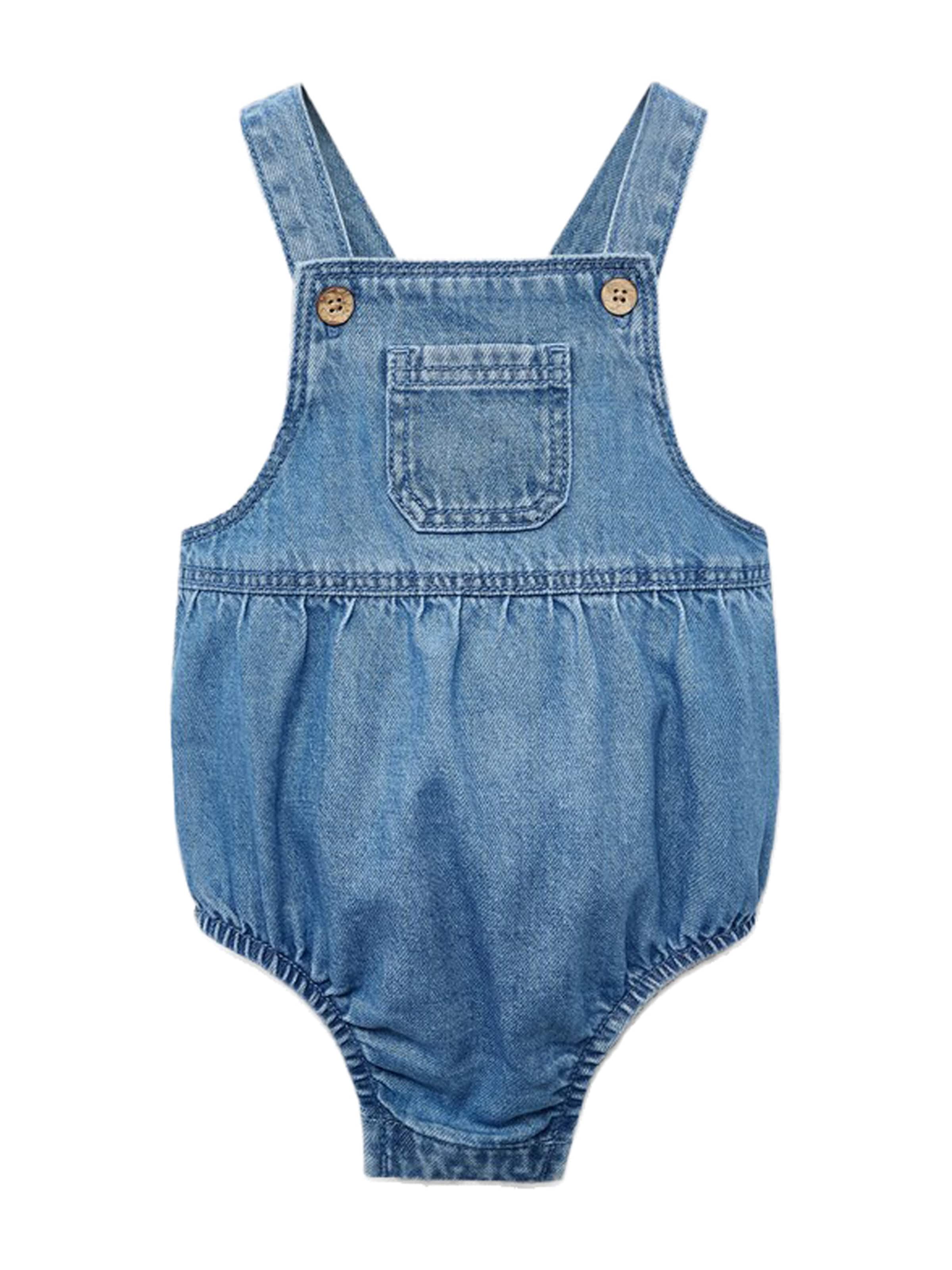 regular Pantaloni con pettorina di MANGO KIDS in blu: frontale