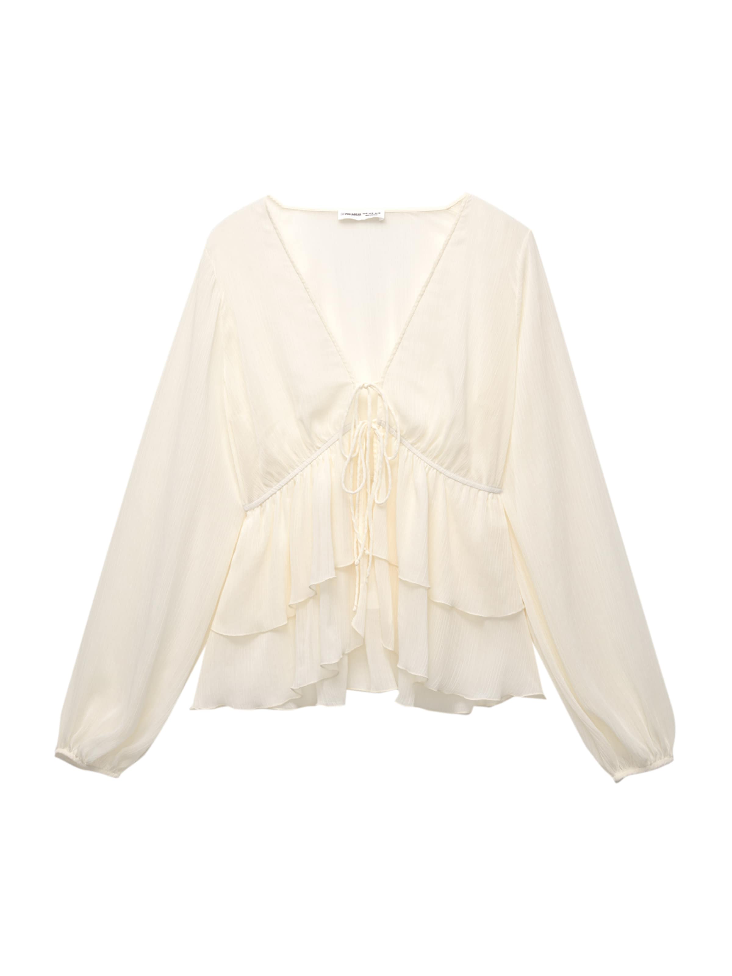 Pull&Bear Bluza u vuneno bijela, Pregled proizvoda