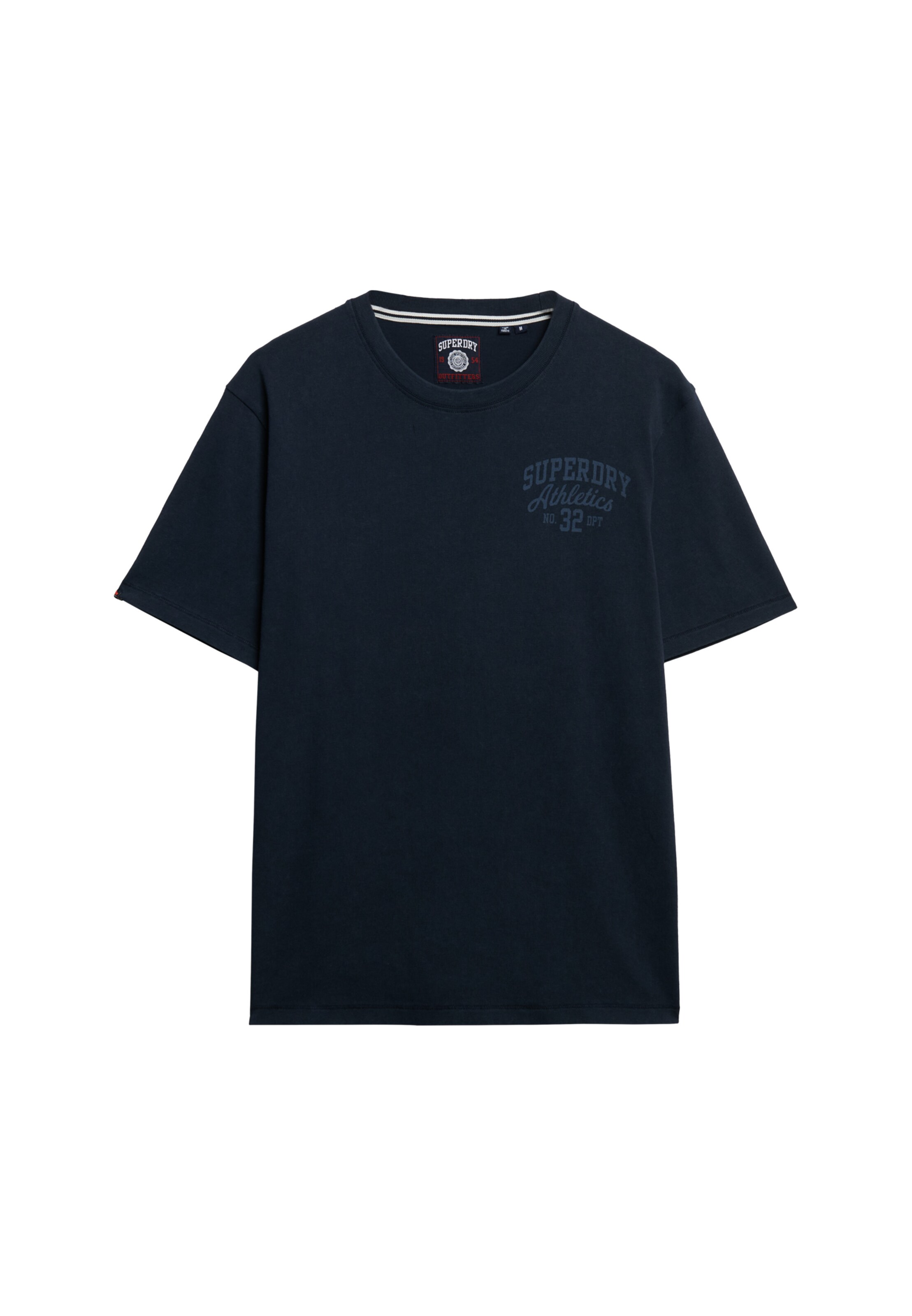 T-Shirt 'Athletic Essential' Superdry en bleu : devant