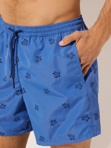 CALZEDONIA Regular Badeshorts in Blau