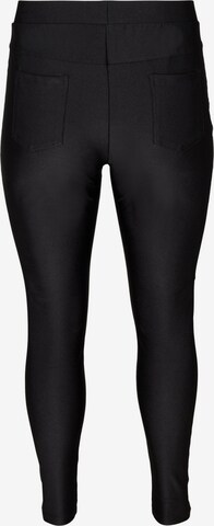 Zizzi Skinny Leggings 'XFIVE' in Schwarz