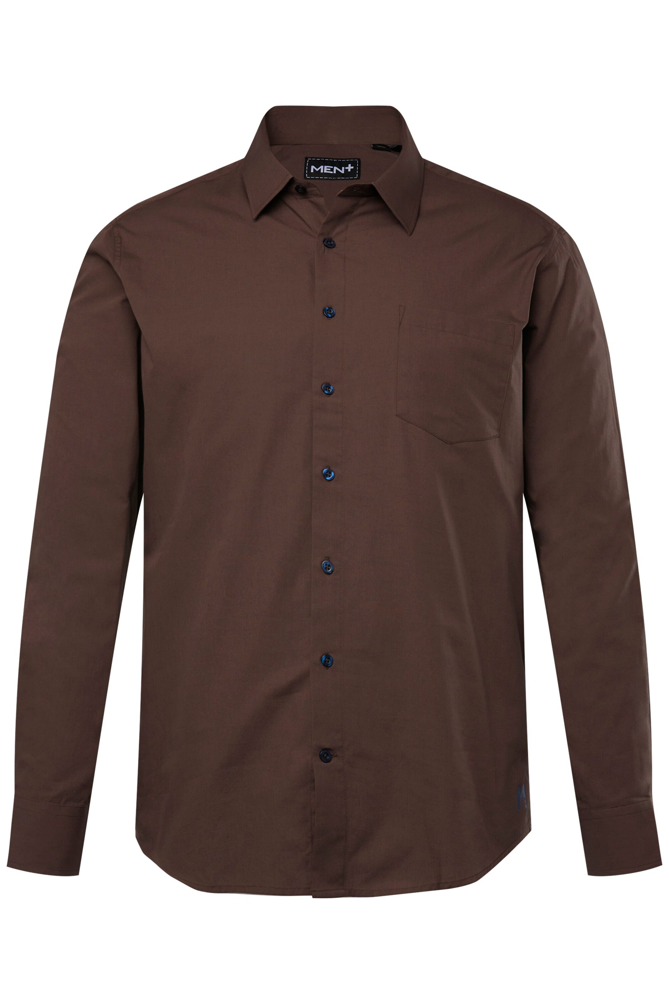 Chemise Men Plus en marron : devant