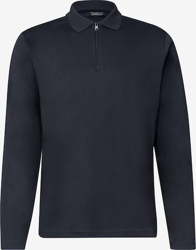 Street One MEN Langarm Poloshirt mit Zipperdetail in XXXL in dunkelblau, Produktansicht