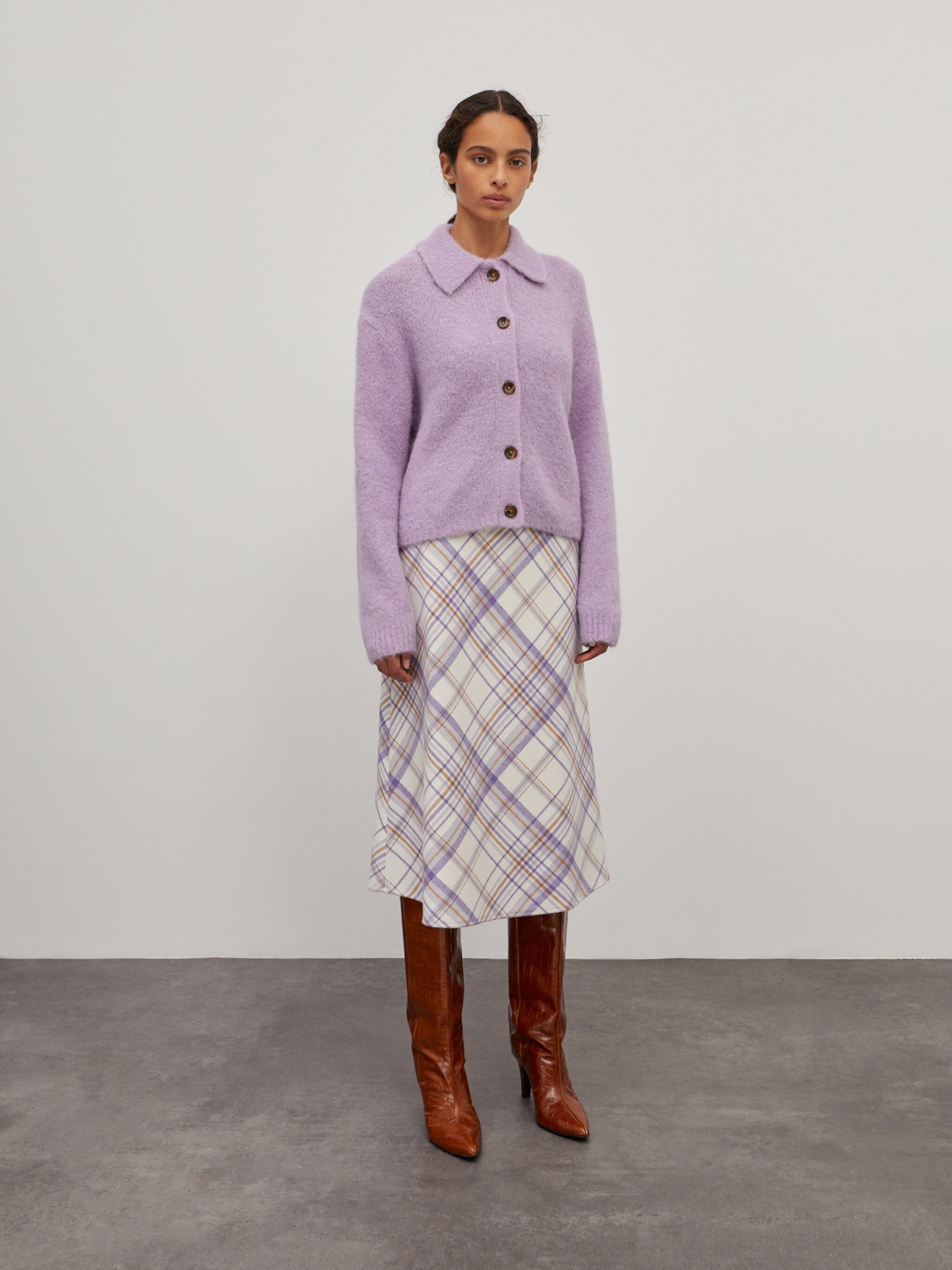 EDITED Producten Gebreid vest 'Emmarie' Lichtlila