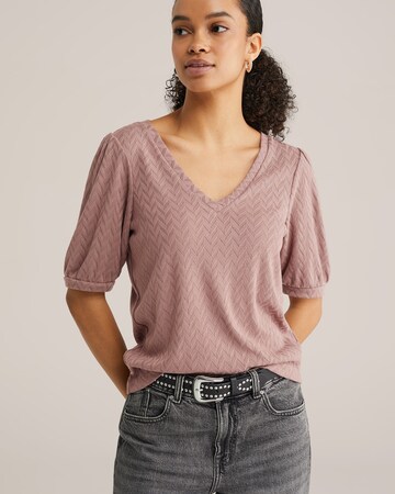 WE Fashion Póló - rózsaszín: elől