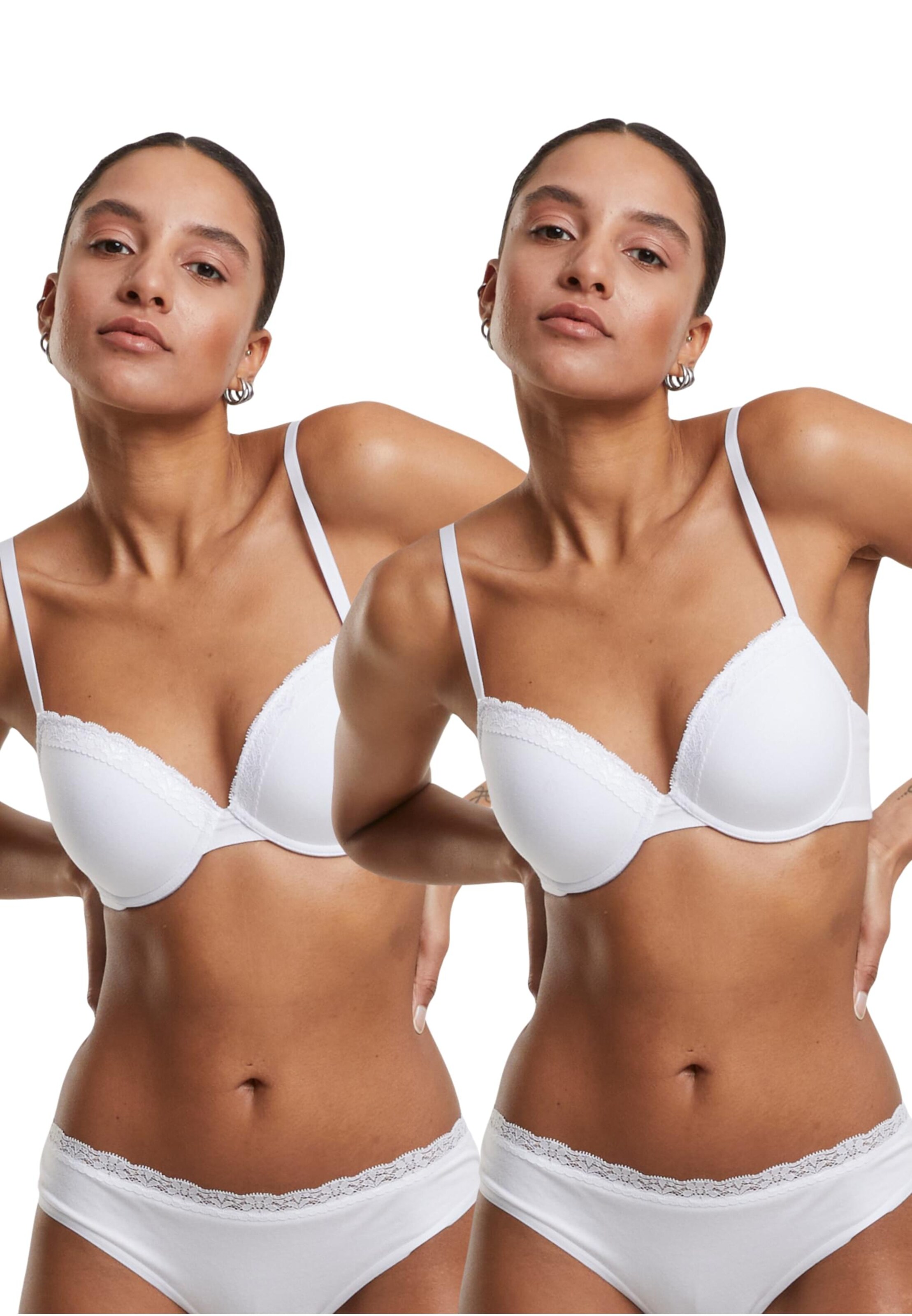 Urban Classics Бюстгальтер под футболку Бюстгальтер в Белый