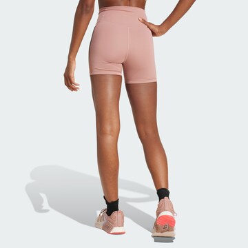ADIDAS PERFORMANCE Skinny Sportbroek 'Optime' in Roze