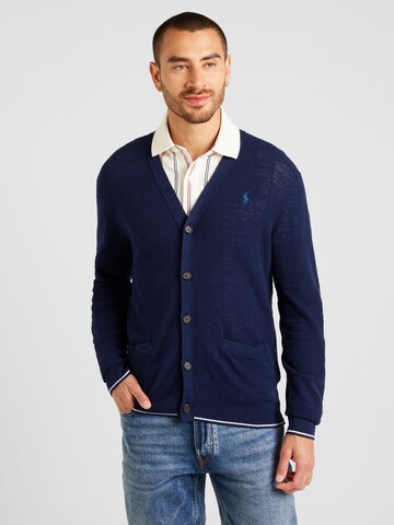 Polo Ralph Lauren - Casaco de malha em azul: frente